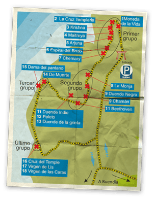 Mapa Ruta de las Caras